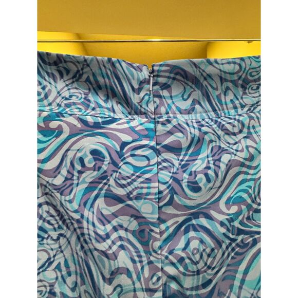 Nike Golf Dri-FIT Skort • Purple Blue Cerulean Print • Pockets• Stretch - Picture 4 of 8